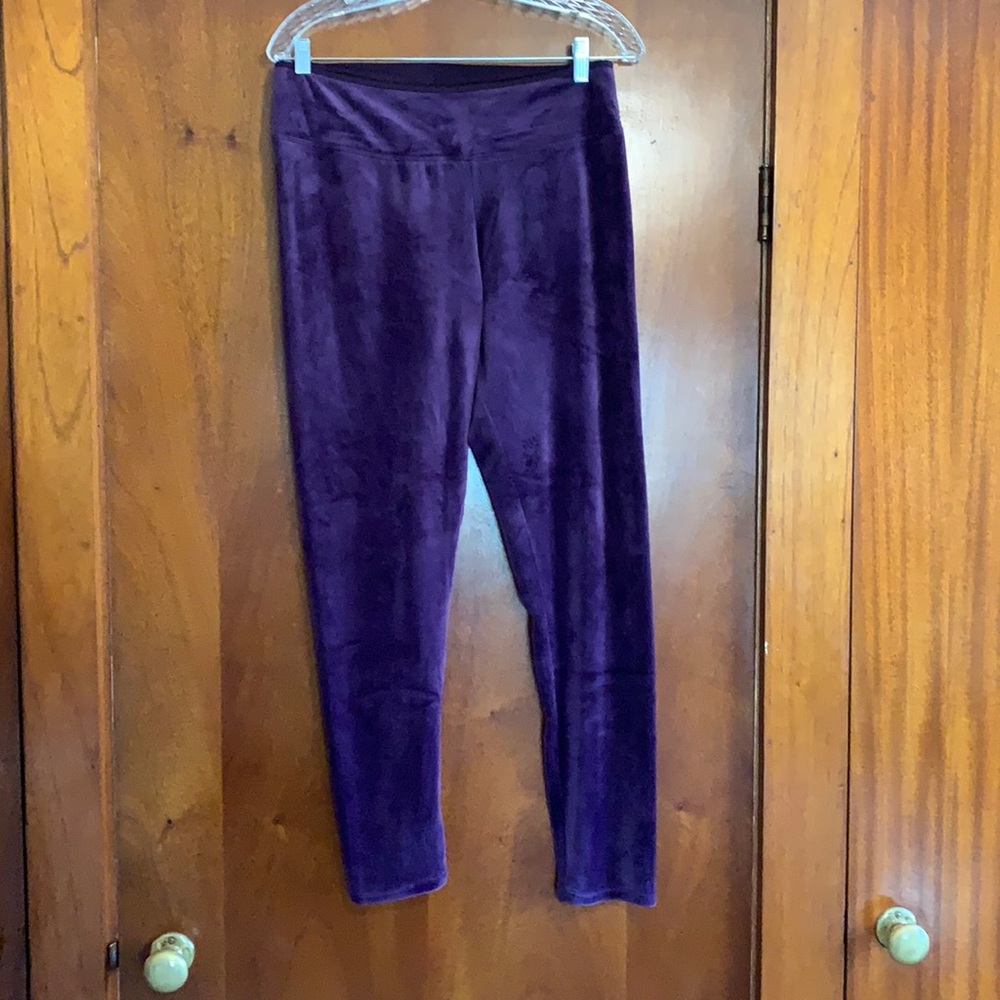 Cuddl Duds Double Plush Velour leggings
